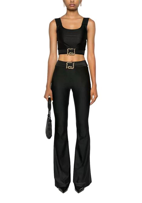 Short top with logo JUST CAVALLI | sweaters | 77PAM2A6 J0108899